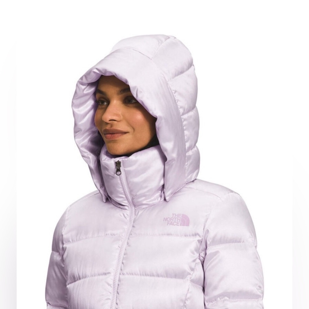 The North Face Metropolis Hooded Parka Lavender Fog / Shine Down Filling Coat M - Picture 3 of 9